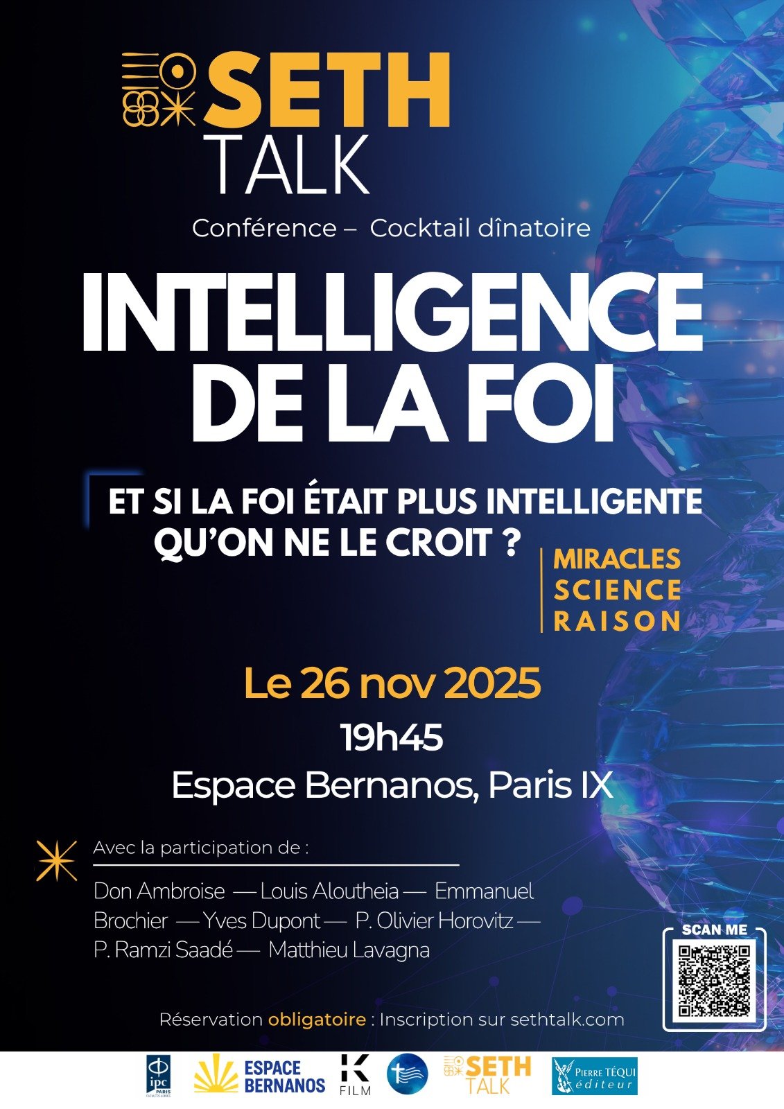 conference Sethtalk intelligence de la Foi