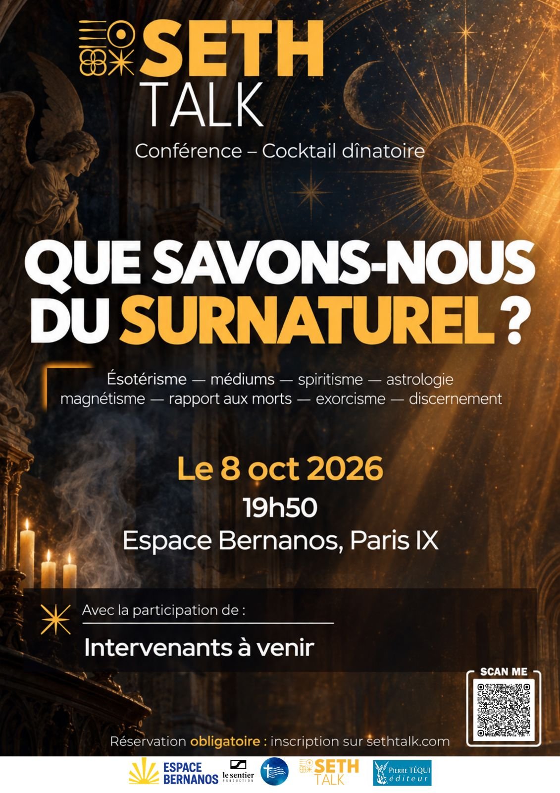 Sethtalk et Cathoglad présente une nouvelle conférence le 8oct à Paris